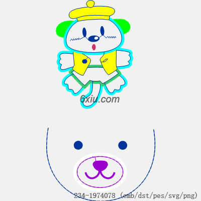 svg矢量绣花图下载