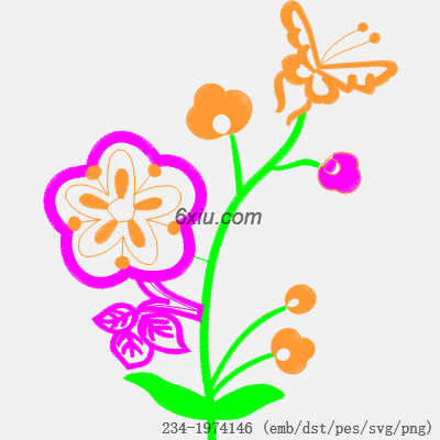 svg矢量绣花图下载