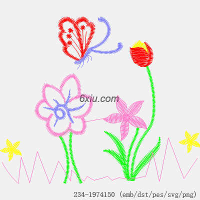 svg矢量绣花图下载