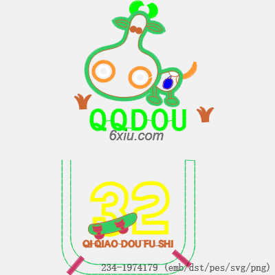 svg矢量绣花图下载