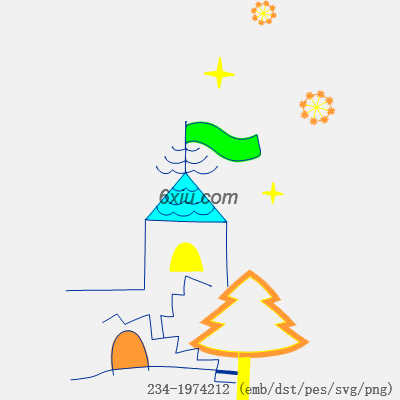 svg矢量绣花图下载