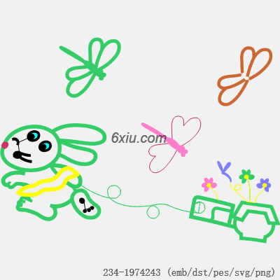 svg矢量绣花图下载