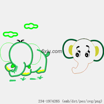 svg矢量绣花图下载