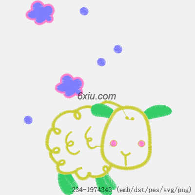 svg矢量绣花图下载
