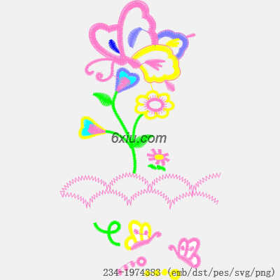 svg矢量绣花图下载
