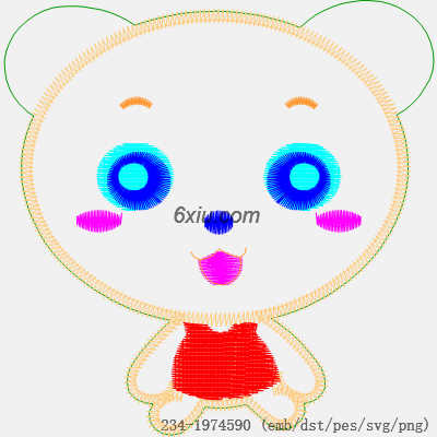 svg矢量绣花图下载