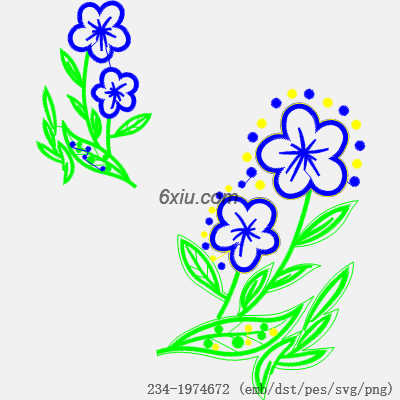 svg矢量绣花图下载