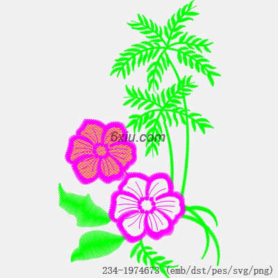 svg矢量绣花图下载