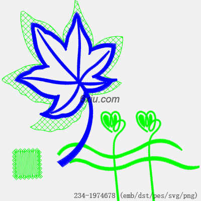 svg矢量绣花图下载