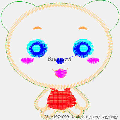 svg矢量绣花图下载
