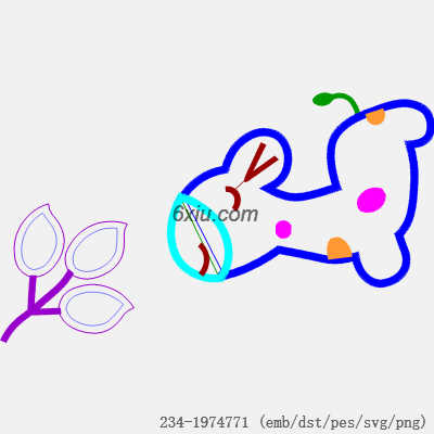 svg矢量绣花图下载