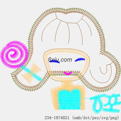 svg矢量绣花图下载