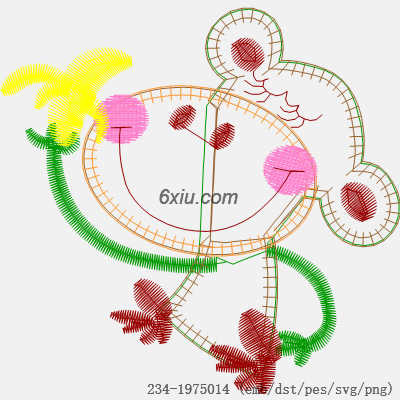 svg矢量绣花图下载