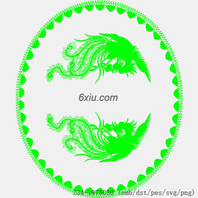 svg矢量绣花图下载