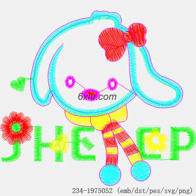 svg矢量绣花图下载