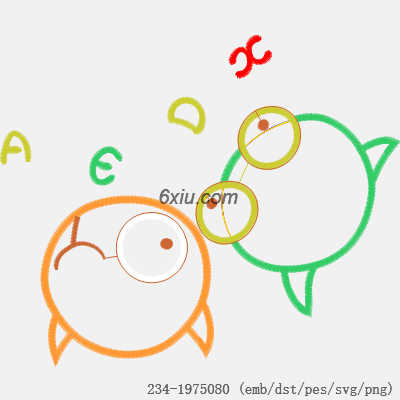 svg矢量绣花图下载
