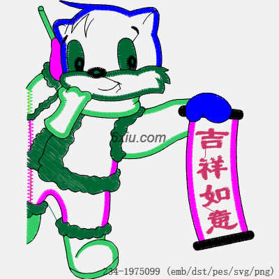 svg矢量绣花图下载