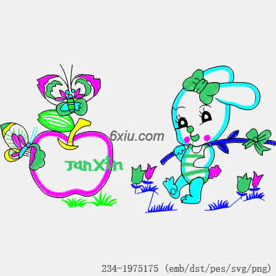 svg矢量绣花图下载