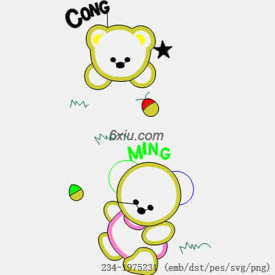 svg矢量绣花图下载