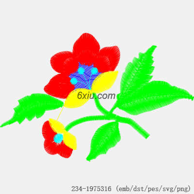 svg矢量绣花图下载