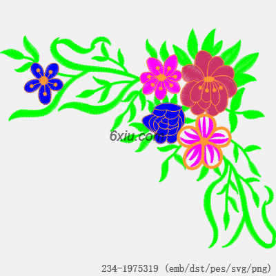 svg矢量绣花图下载