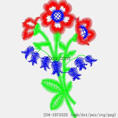 svg矢量绣花图下载