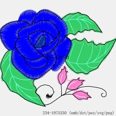 svg矢量绣花图下载