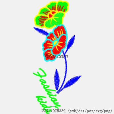 svg矢量绣花图下载