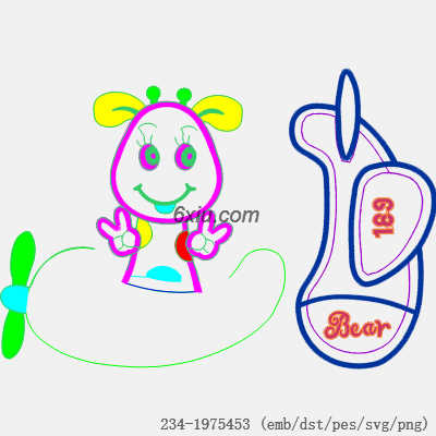 svg矢量绣花图下载