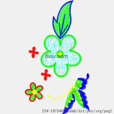 svg矢量绣花图下载