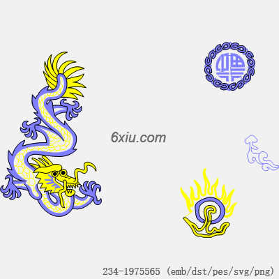 svg矢量绣花图下载