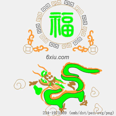 svg矢量绣花图下载