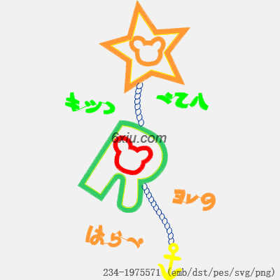 svg矢量绣花图下载