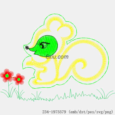 svg矢量绣花图下载