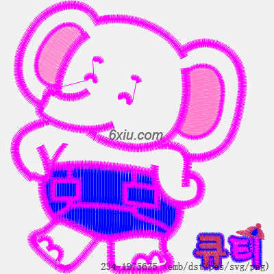 svg矢量绣花图下载