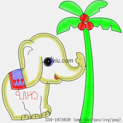 svg矢量绣花图下载