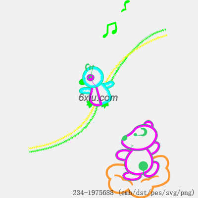 svg矢量绣花图下载