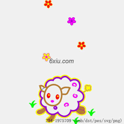 svg矢量绣花图下载