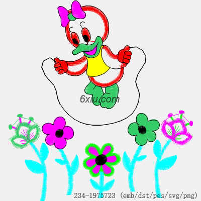 svg矢量绣花图下载