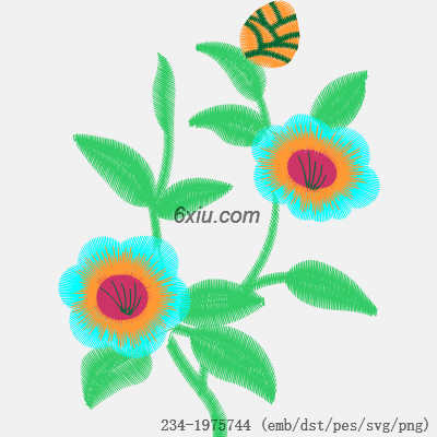 svg矢量绣花图下载