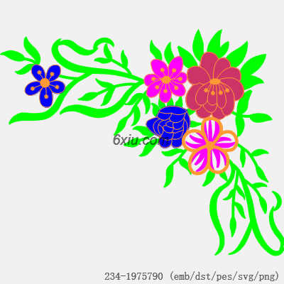 svg矢量绣花图下载