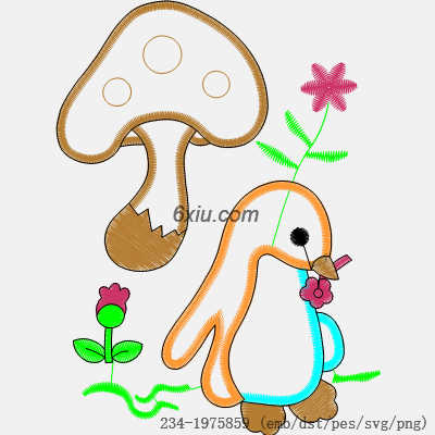svg矢量绣花图下载
