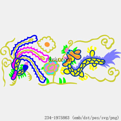 svg矢量绣花图下载