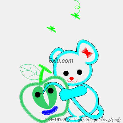 svg矢量绣花图下载