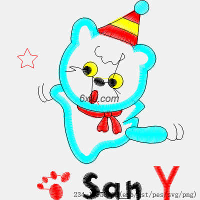 svg矢量绣花图下载