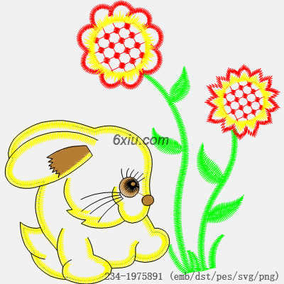 svg矢量绣花图下载