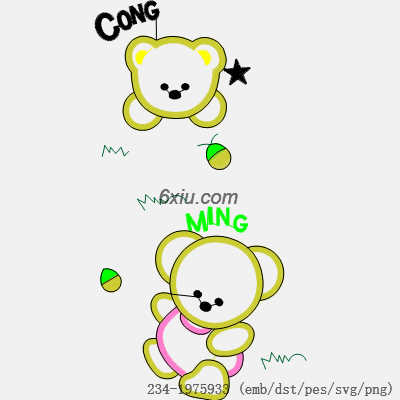 svg矢量绣花图下载
