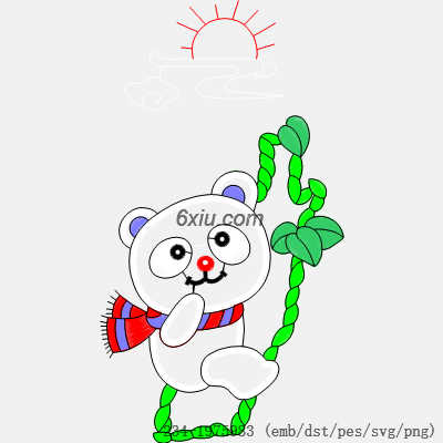 svg矢量绣花图下载