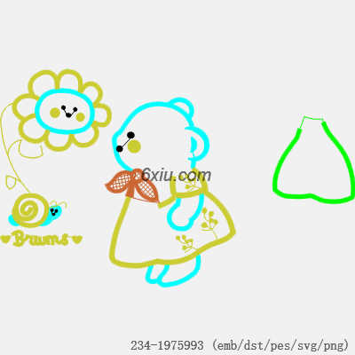 svg矢量绣花图下载