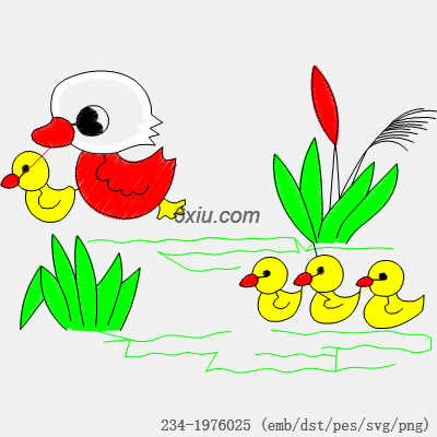 svg矢量绣花图下载